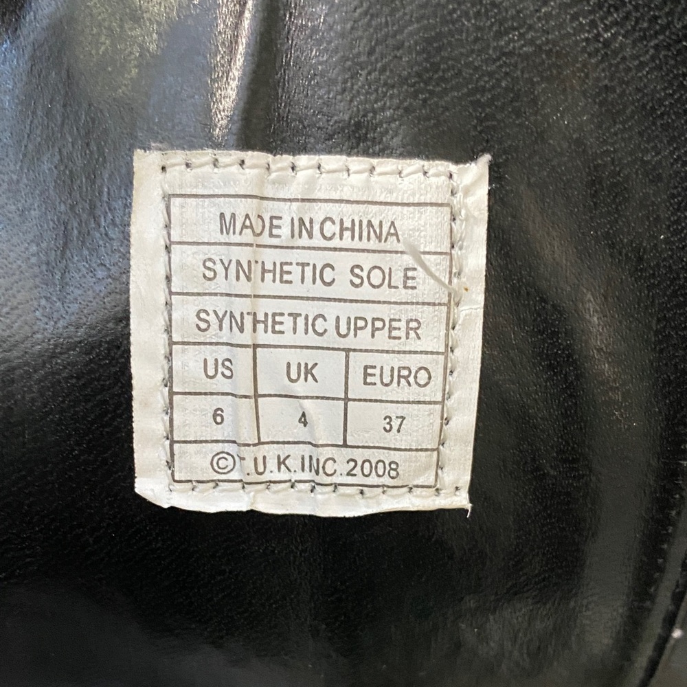 T.U.K Black Lace-Up High Platform Boots - Picture 14 of 16